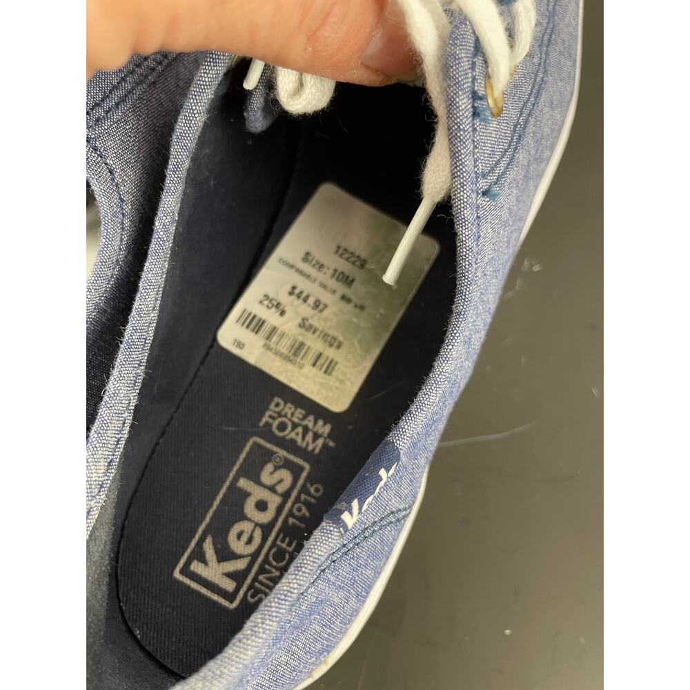Keds Triple Kick Chambray Blue Flatform Sneakers Sz 10 - Picture 5 of 9